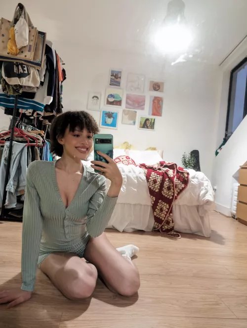 The floor is just comfier 🥺