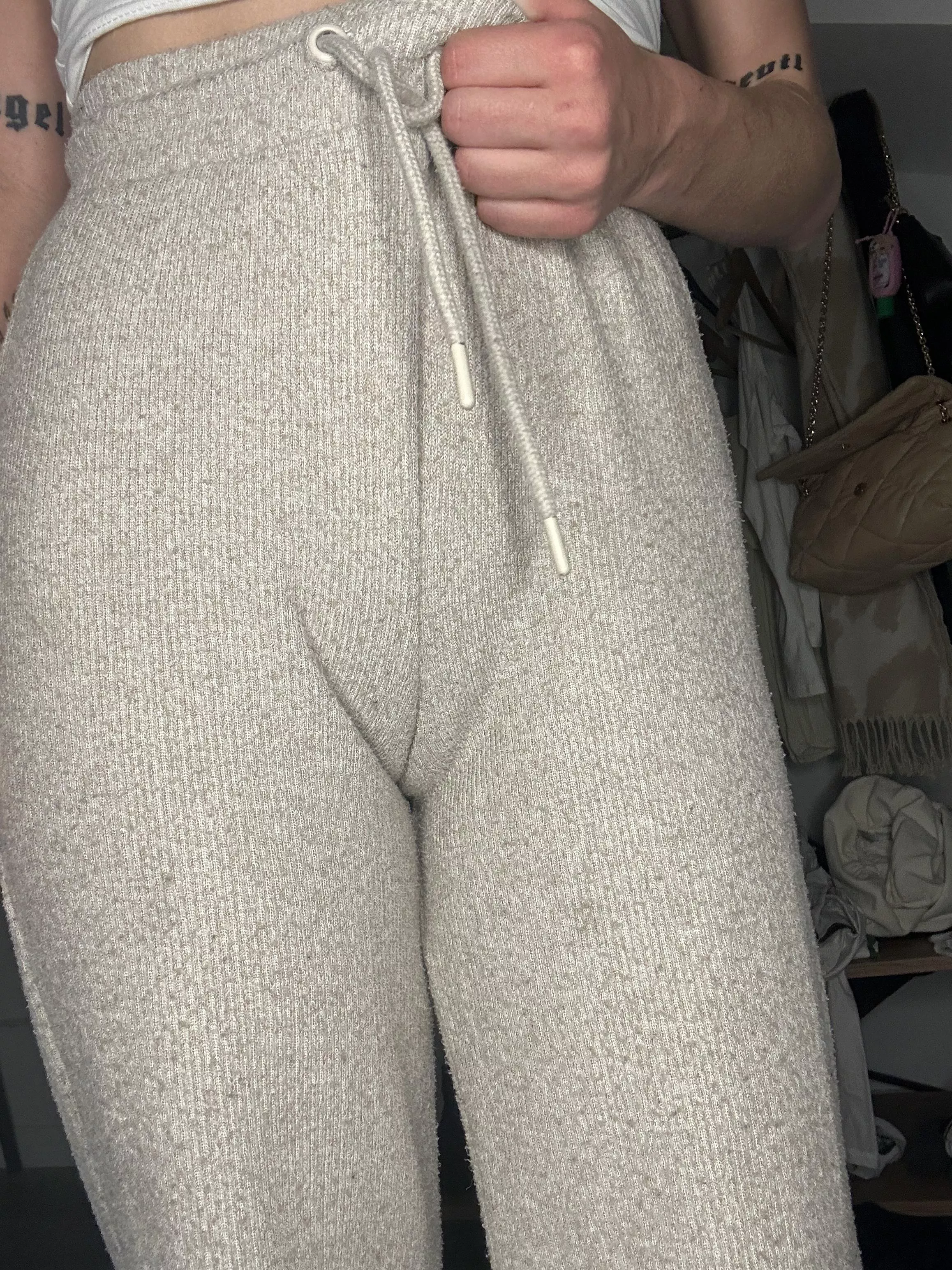 under my pants there waits a sweet pussy for youuu