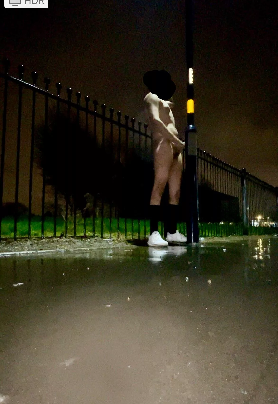 under the streetlights