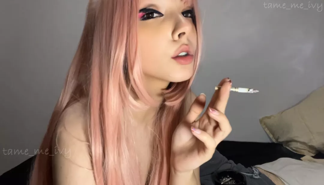 Wanna pleasure me while I smoke?