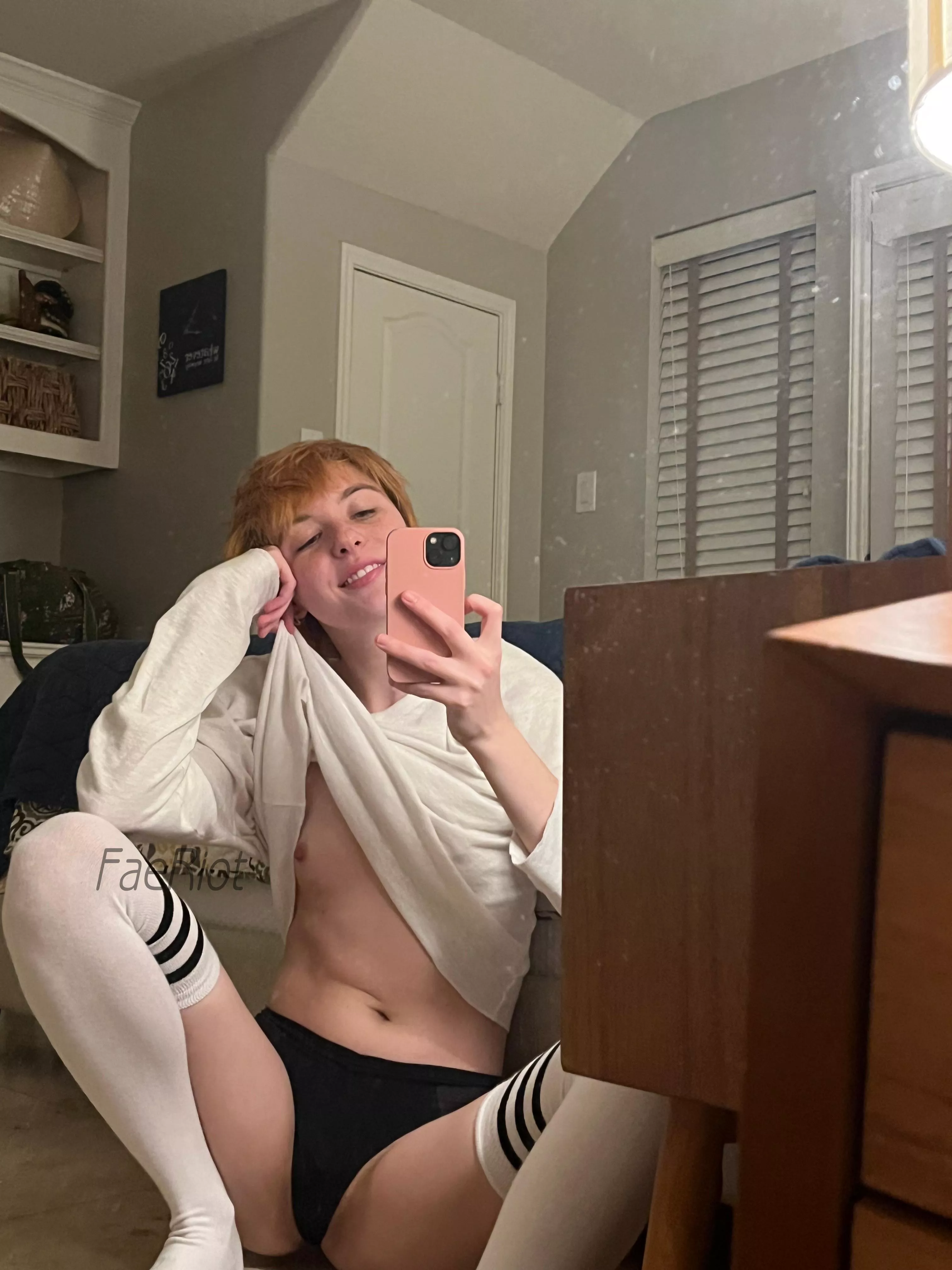 Would you take my shirt or panties off first?