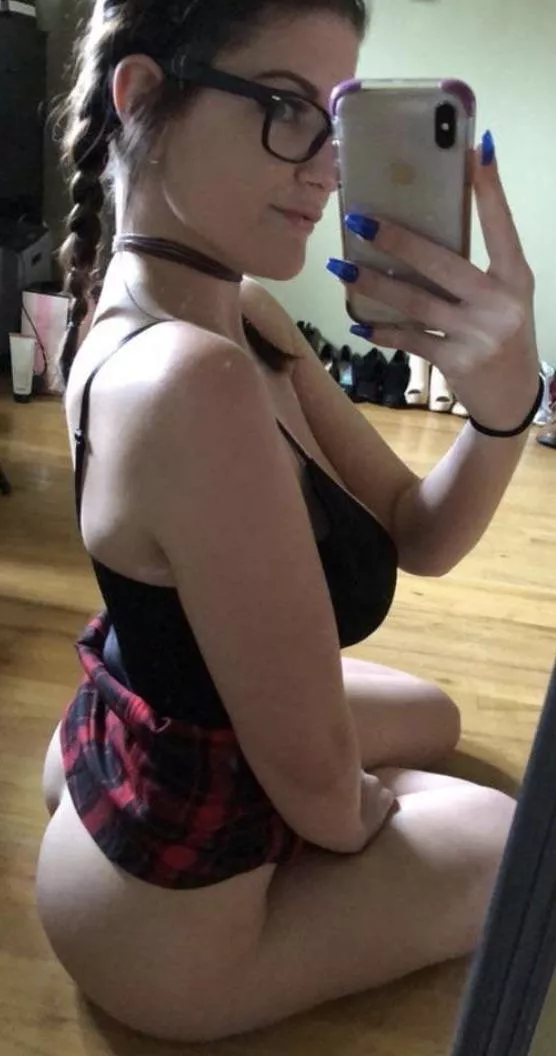 You like my slutty schoolgirl outfit?