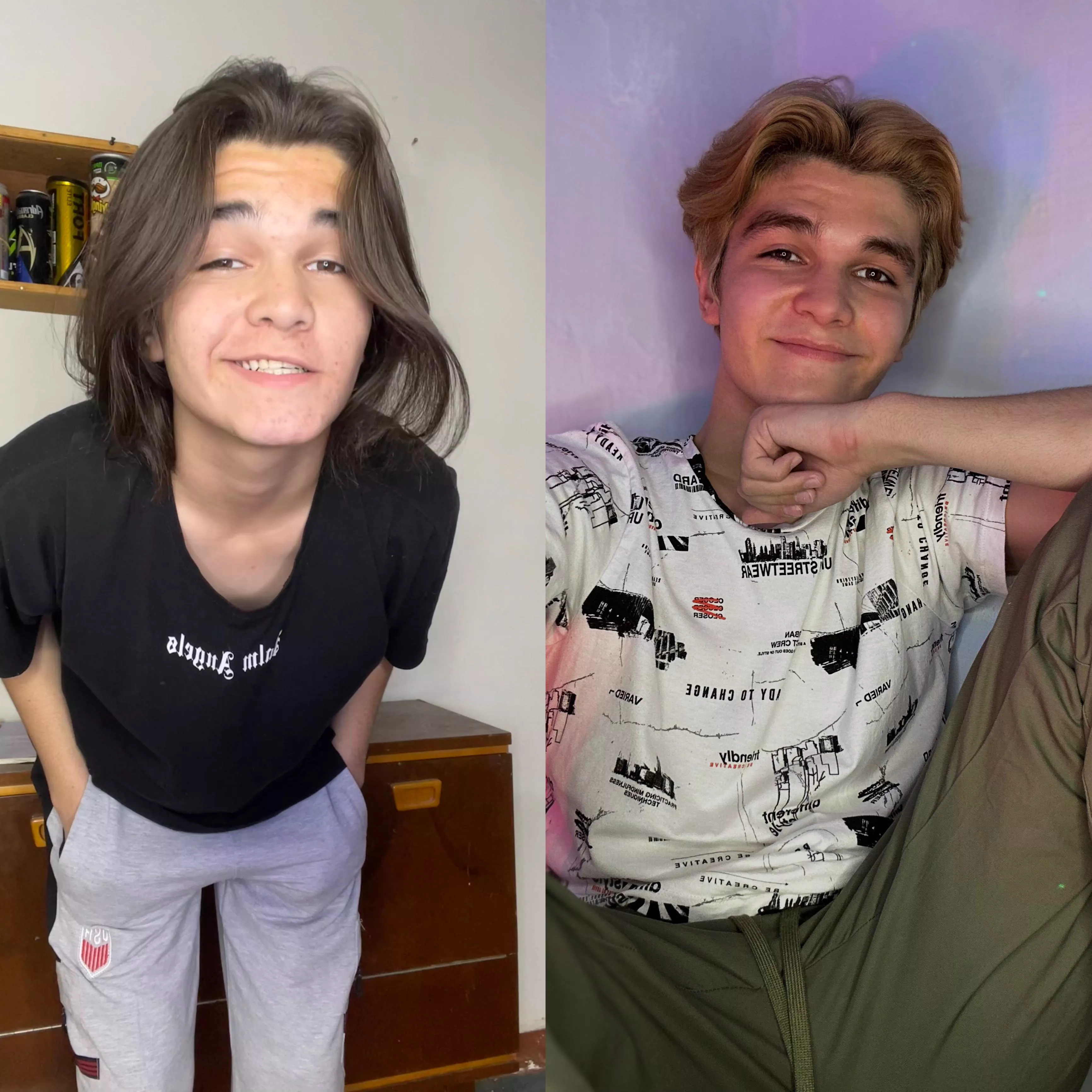 1 year difference, should I be blond or brunette?