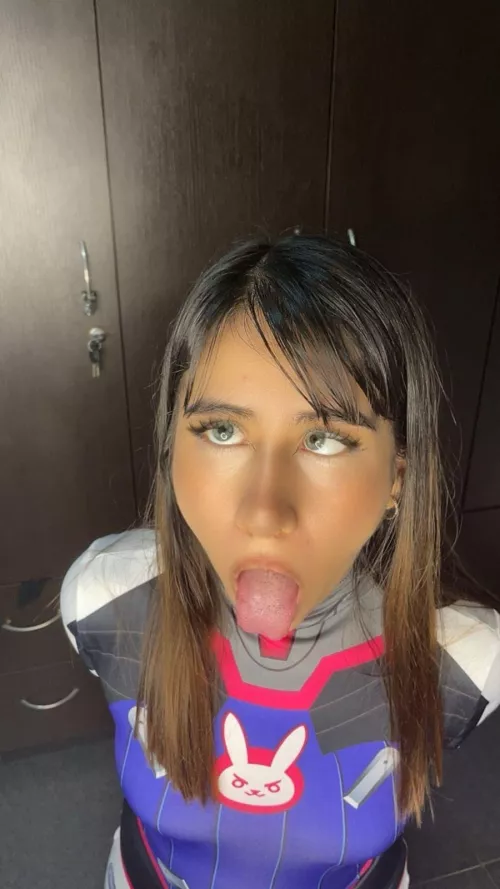 A little Cosplay Overwatch Ahegao