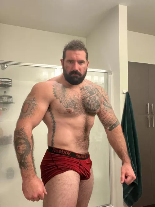 Do you want my hairy ass in the shower?