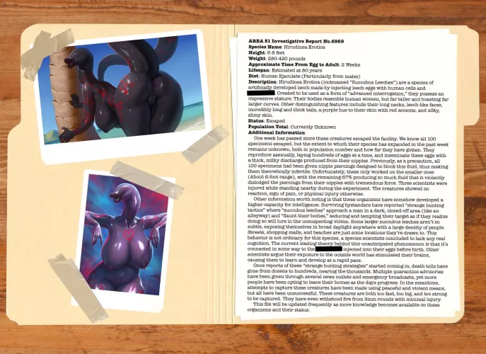 Emergency Alert Part 2: Case File [F4A] [Monster Girl] [Implied Blowjob] [Implied Cunnilingus] [Death by Snu Snu] [Lips] [Big Boobs] [Thicc] [Seduction] [Narrative [Artists: Yetzer_Hara1 (Top), Lost Goose (Bottom)]