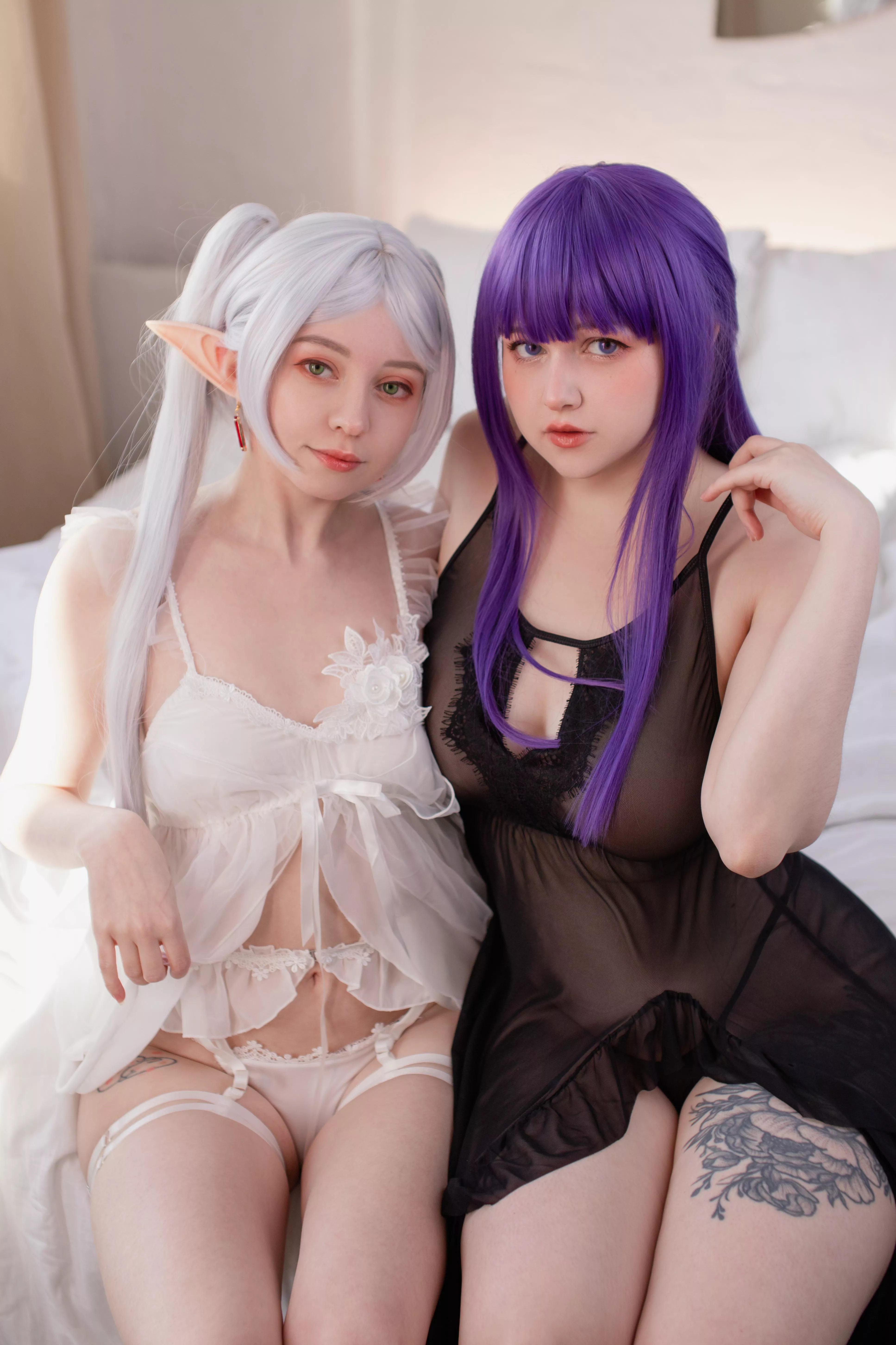 Frieren ( Lissa ) and Fern ( Minty Miyako ) [Sousou no Frieren]