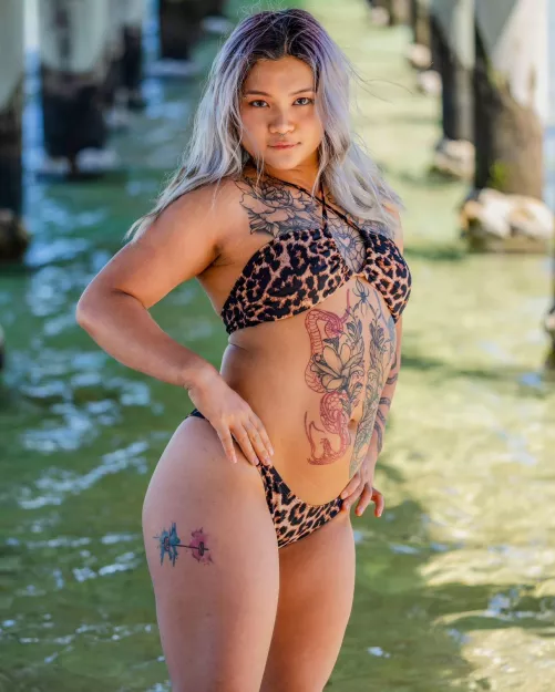 I love bikinis because they let me flaunt my tatts