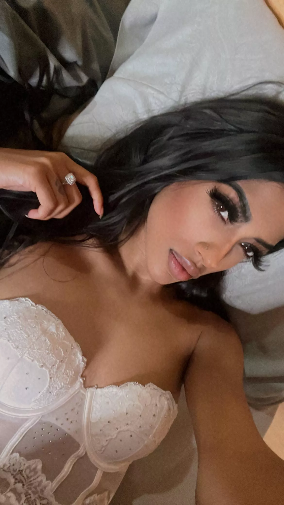 I'll wear your favorite white lingerie.