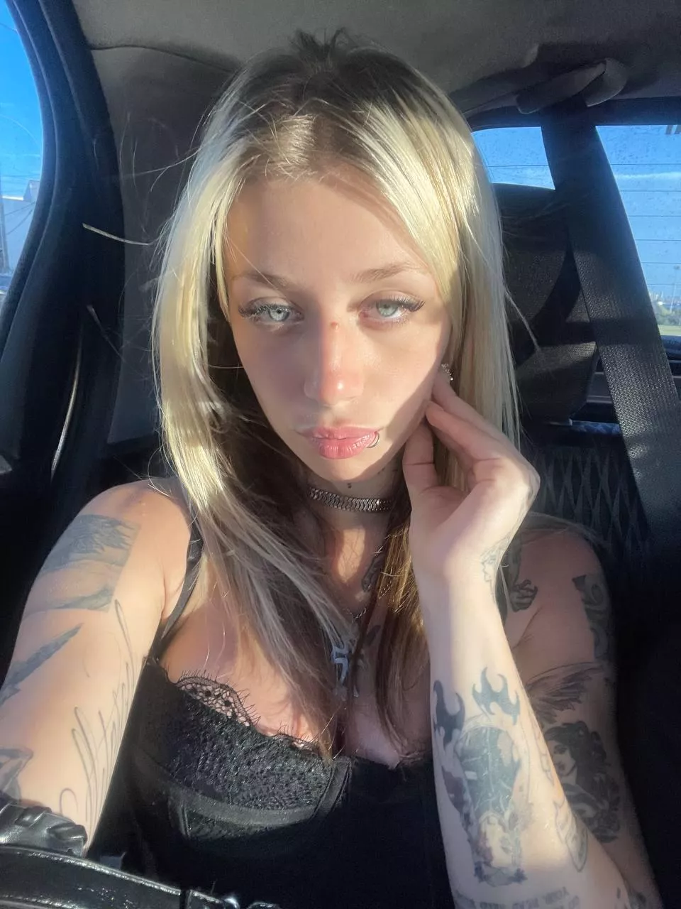 Just a quick selfie car ride headed to school