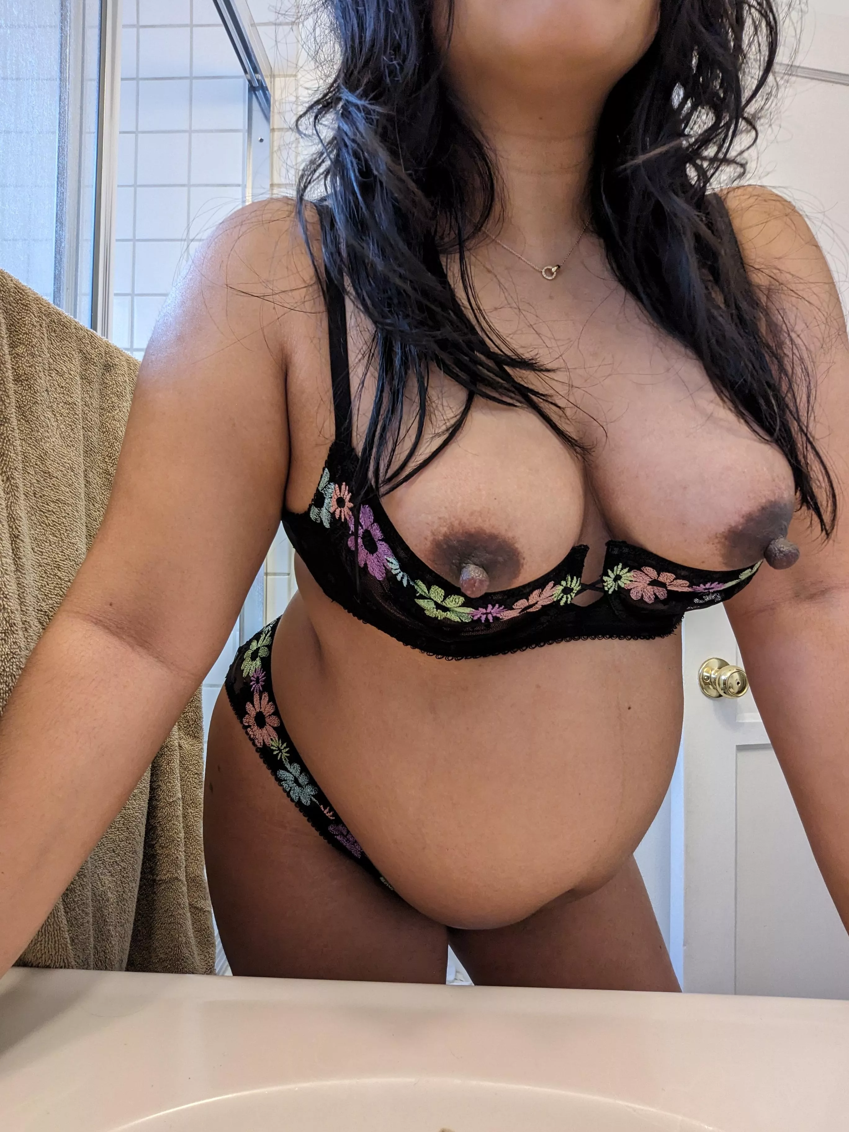 Mama's milkers, reporting for duty early 