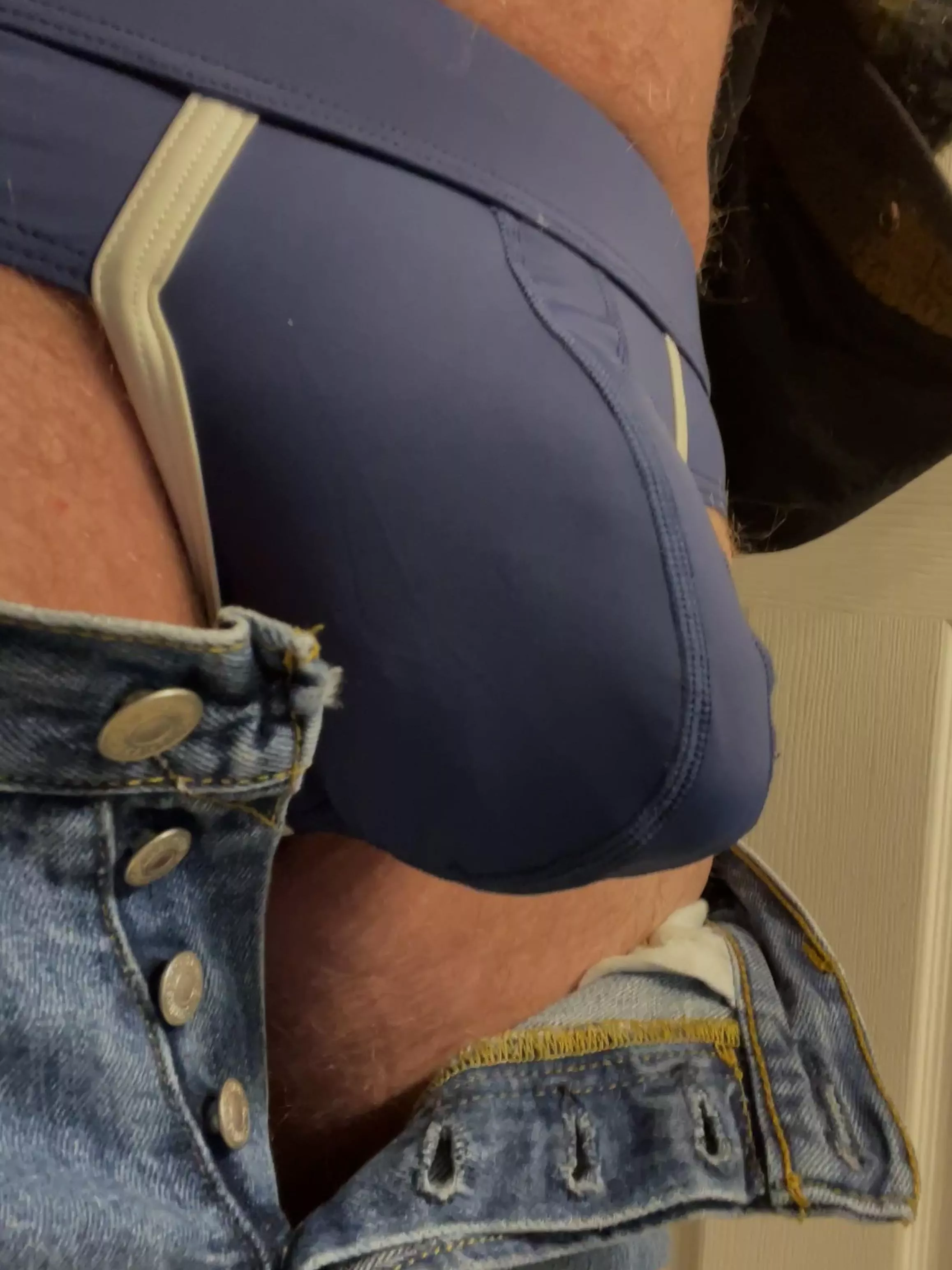 My blue Real Men briefs