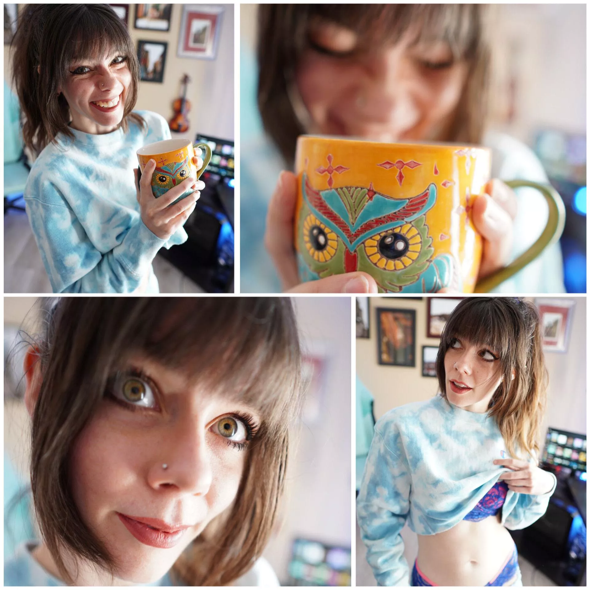 Relaxing with a good book and a hot cup of coffee, the perfect way to end the weekend. 📙☕🌻🕶 [GFE][PTY]