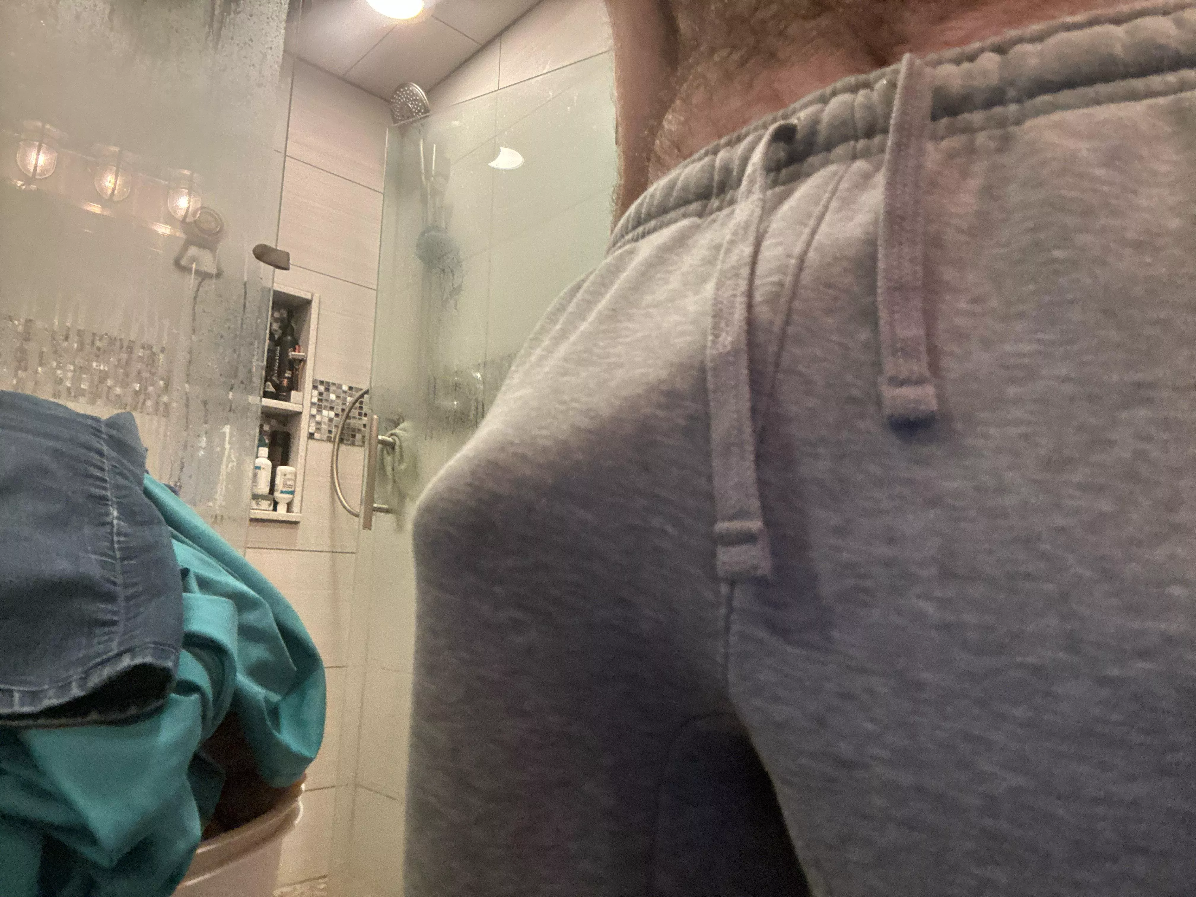 Right after the shower