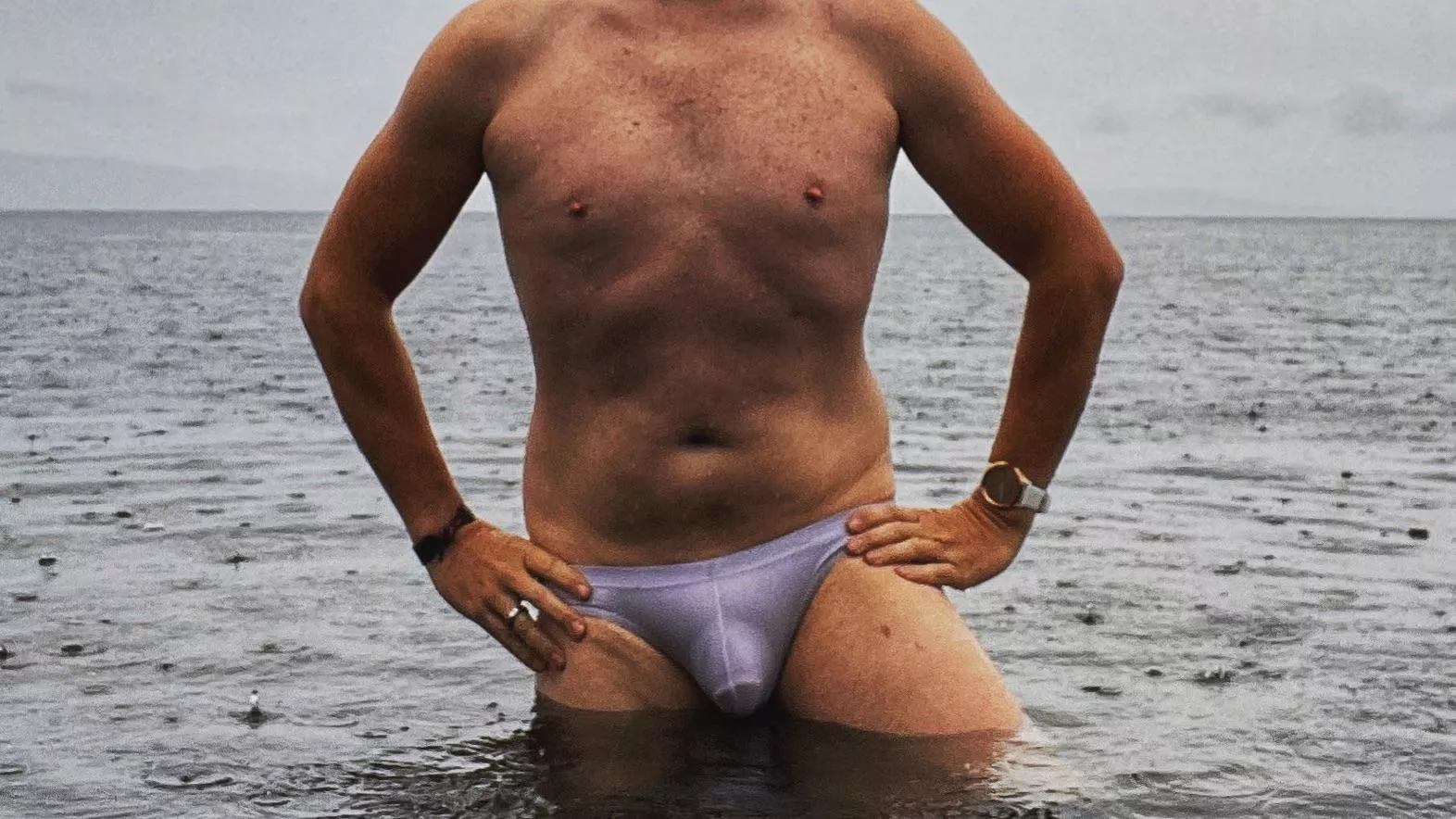 Risk of white swim briefs
