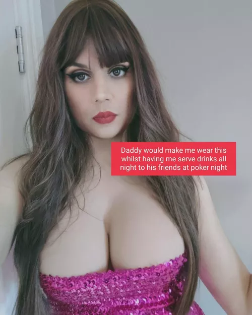 Serving Daddy's friends