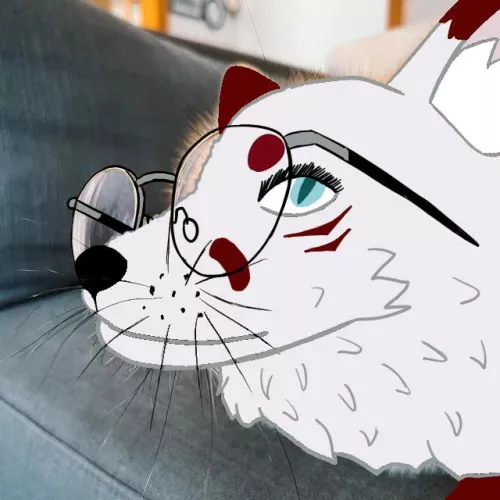 silly picture of myself (art by me) (photo somewhere from pinterest)