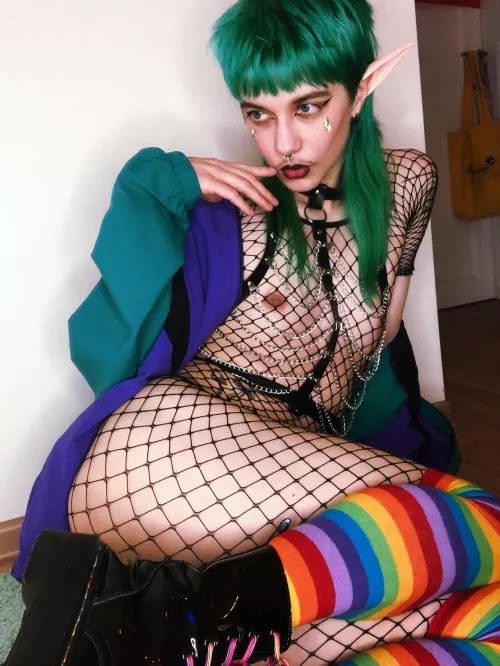 This gothic elf is waiting for you