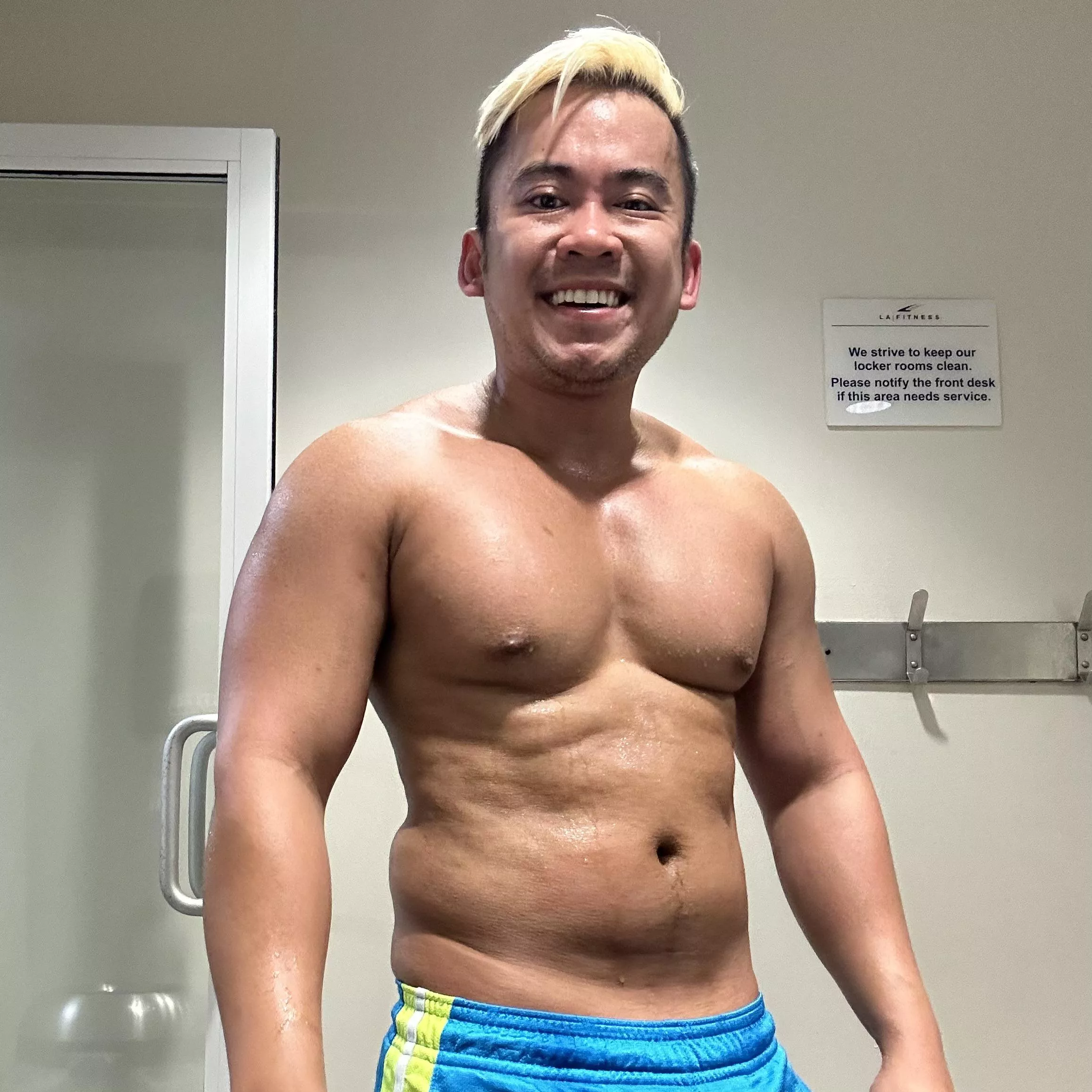 Was asked if my pecs were real. What do you think?  :)