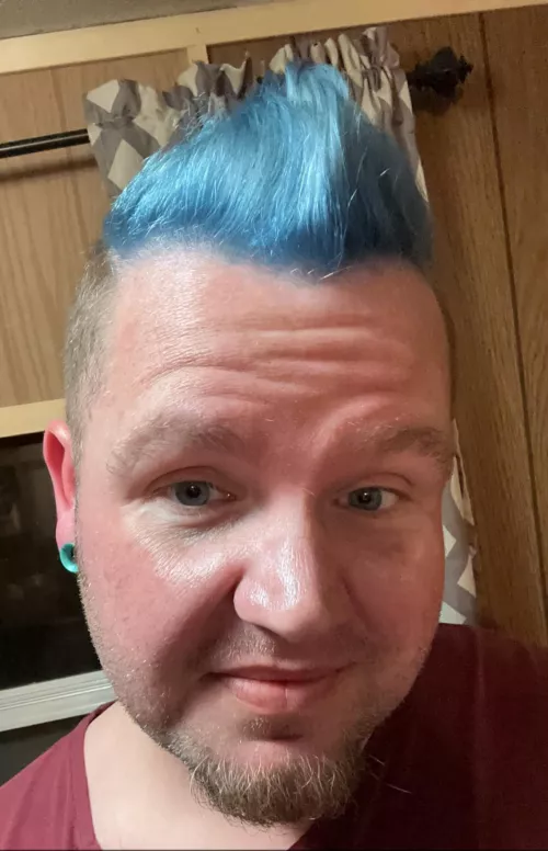 Went blue 😬💙