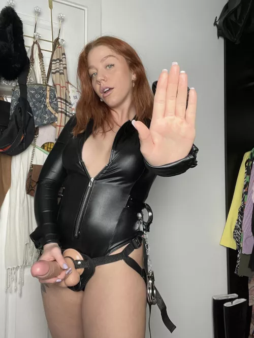 You only can have fun if let me spit in your mouth while pegging you