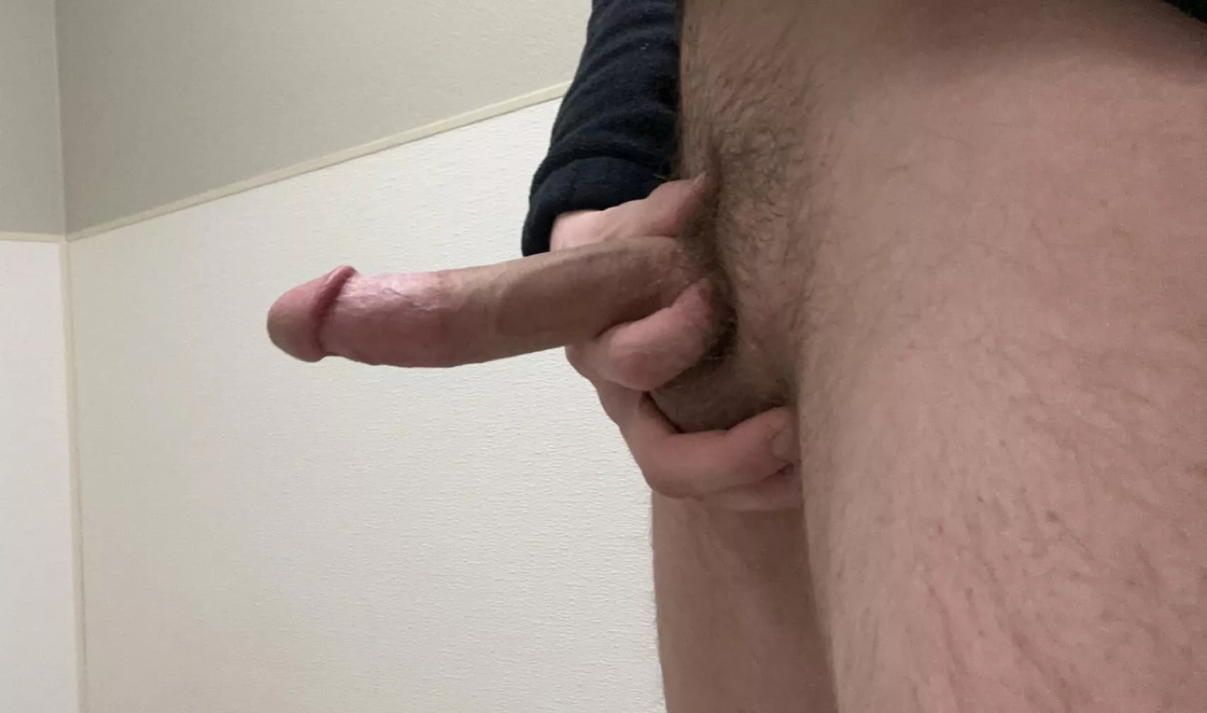 You walk into the work bathroom and catch me like this, what’re you doing?