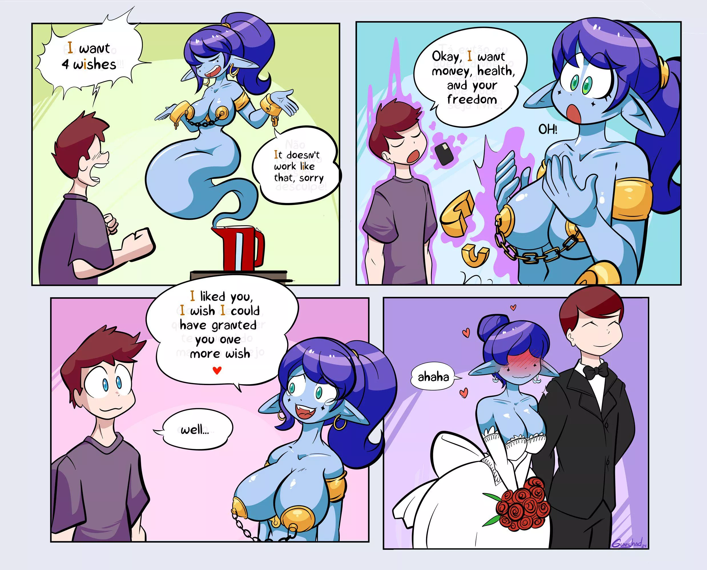 your Jeanie girlfriend by gunshadart