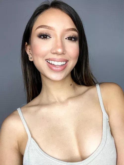 A latinas mouth was made for more than just smiling