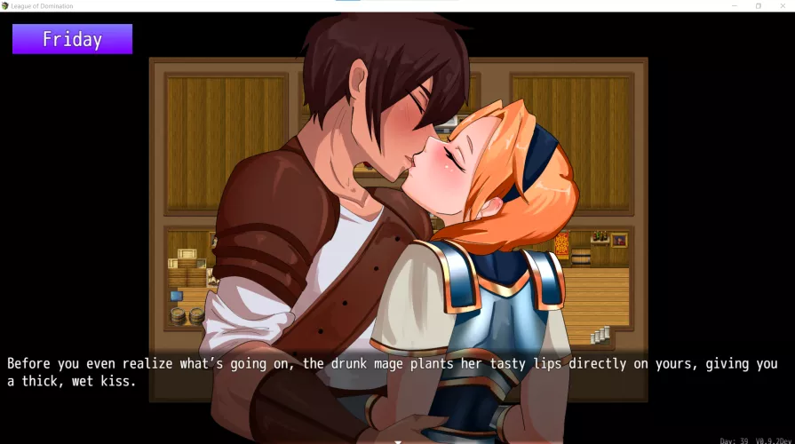 A quick kiss from Luxanna (ElatedOwl)