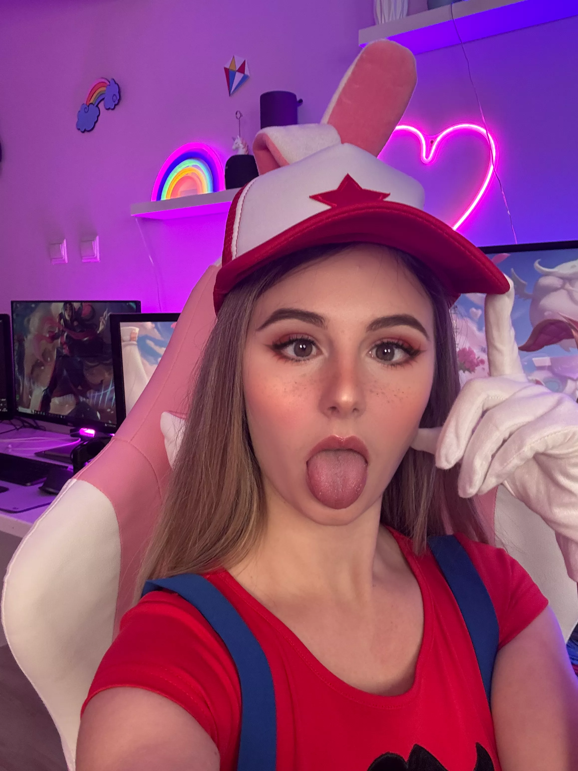 Ahego face in Super Mario Cosplay by me