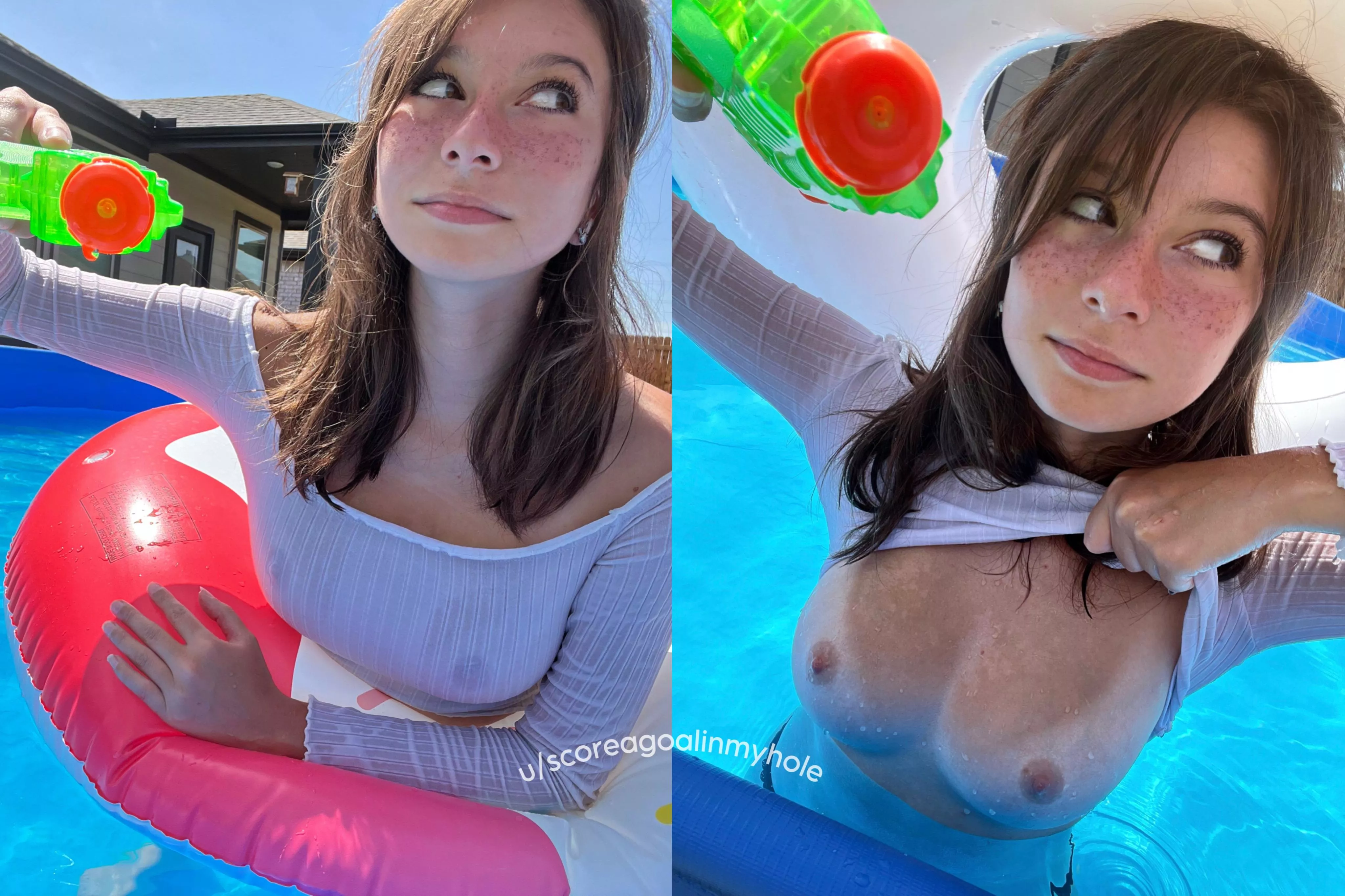 At the pool rn. What would you do if you spotted me? 💦