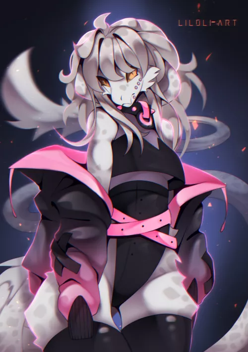 🐍fluffyUwUsnake🐍(art by me)