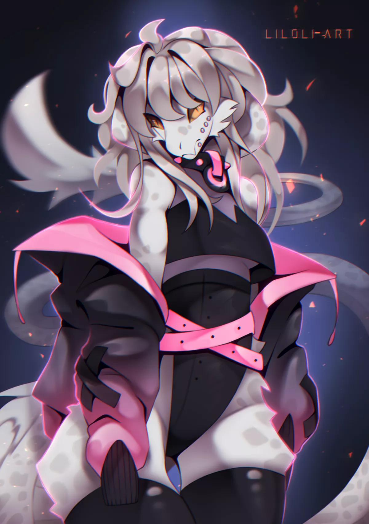 🐍fluffyUwUsnake🐍(art by me)