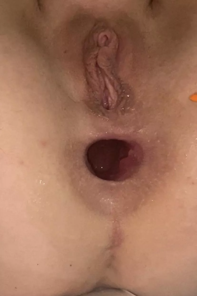 Gaping after fucking my tentacle dildo