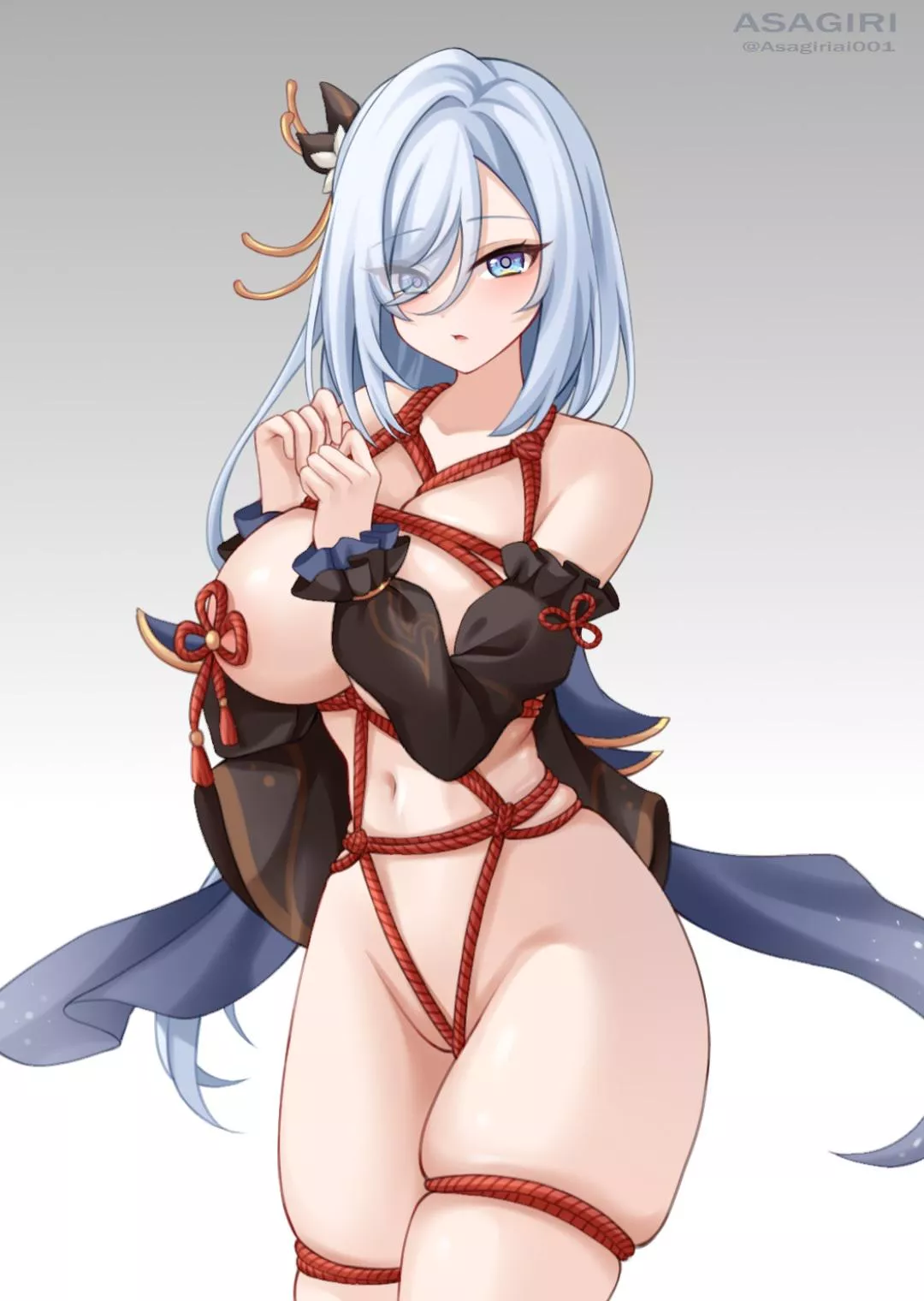 How shenhe's ropes are tied