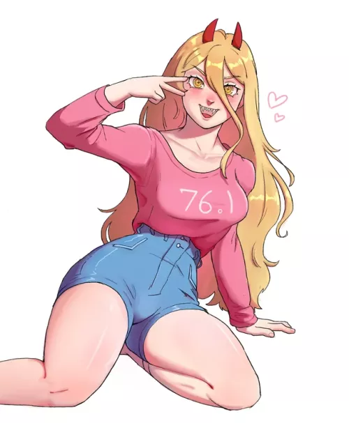 I drew the Devil Power, from chainsawman [oc]