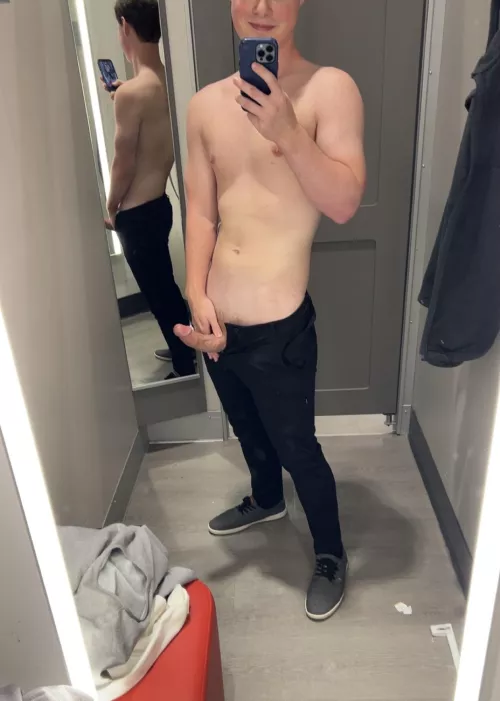 I love getting naked in changing rooms. Pms open