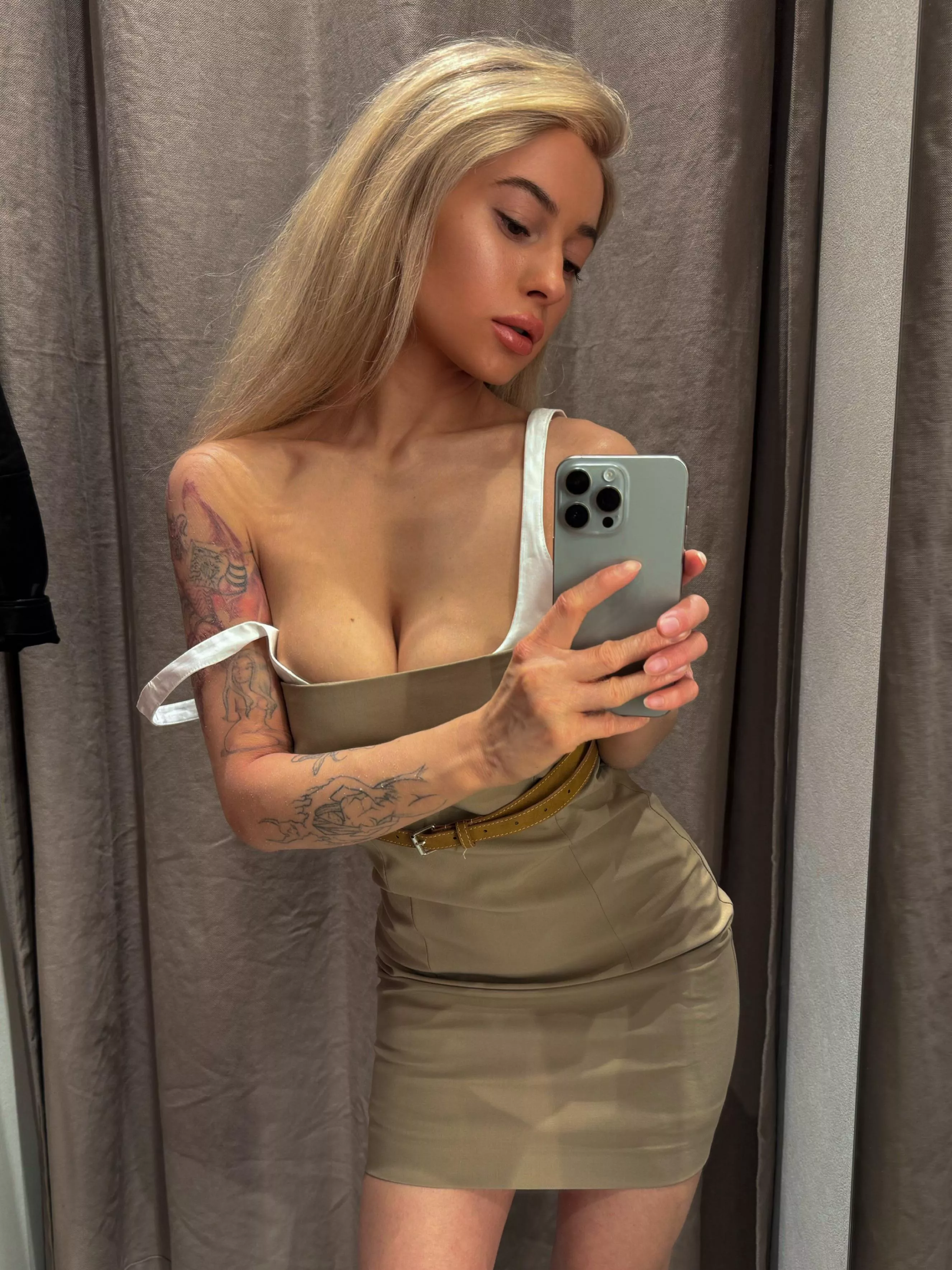 I’m a fan of trying on different beautiful dresses