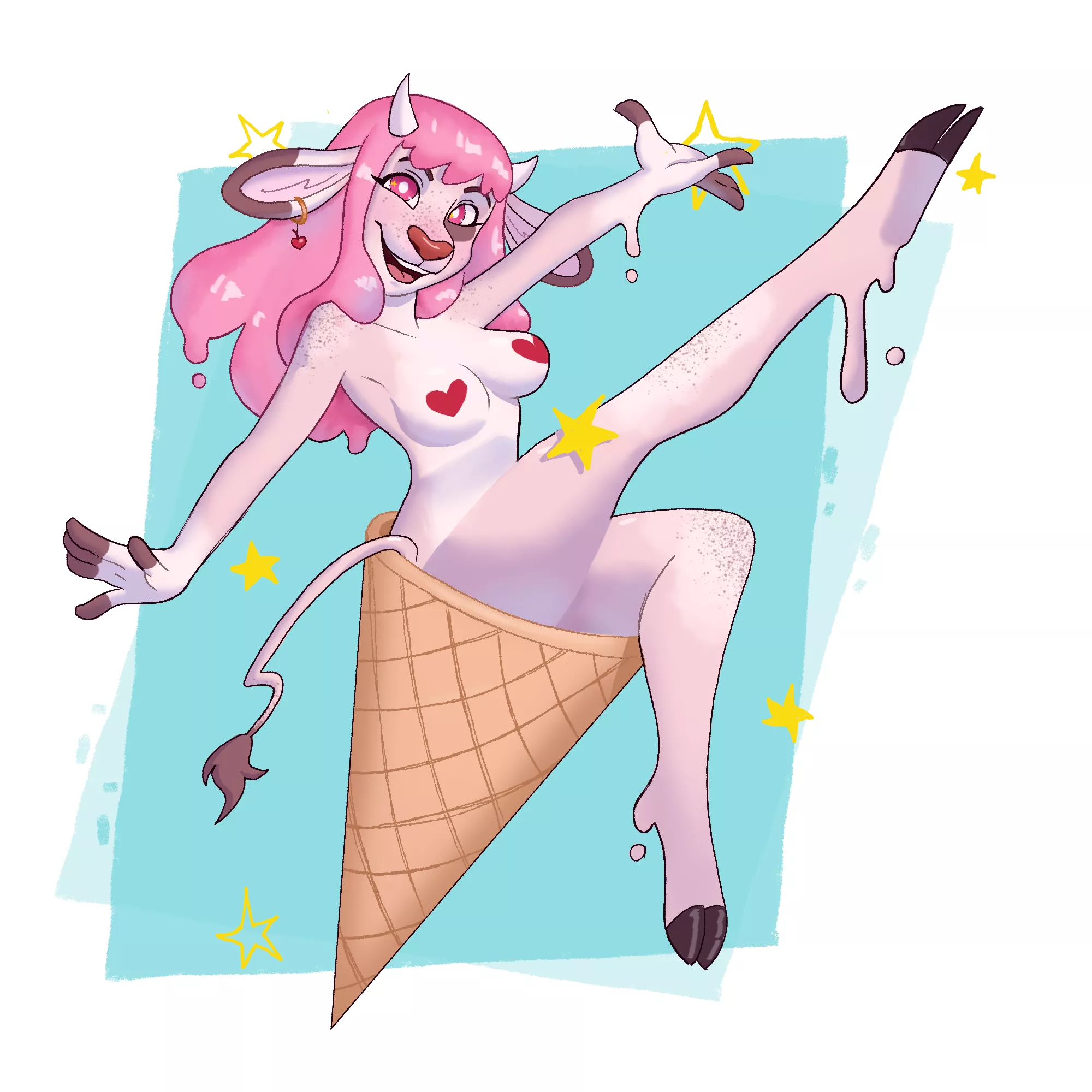 I'm vanilla baby! (art by me @margotlovespie on social media)