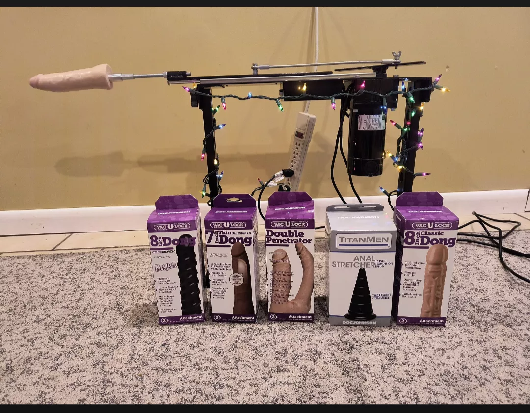 Just got a fuck machine need volunteers in MD.