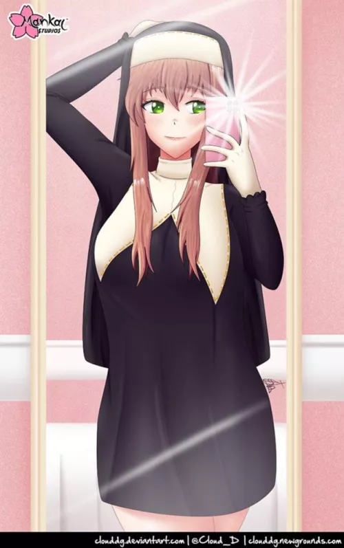 Monika sinning (Cloud_DGnsfw)