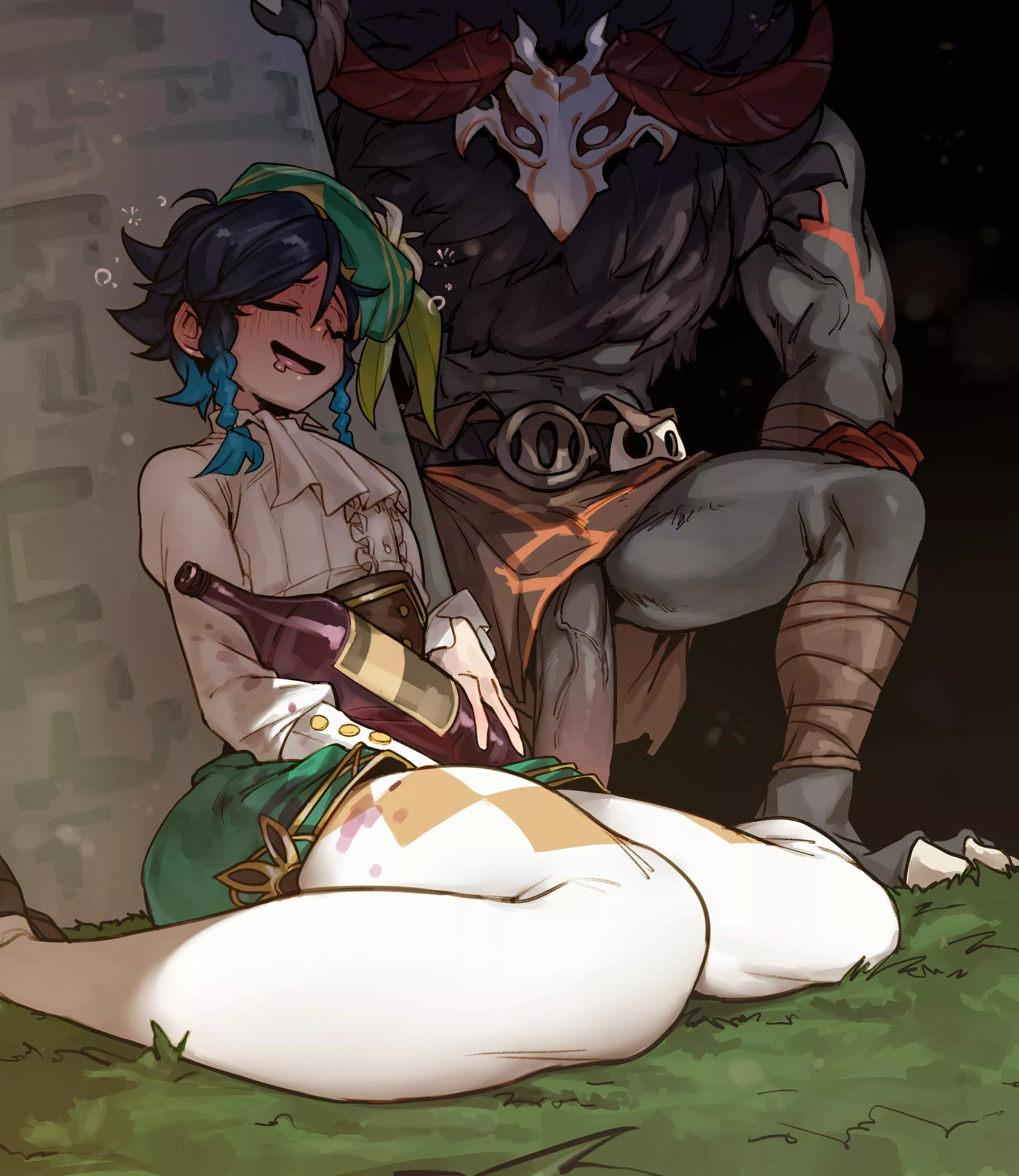 On no! I’m just drunk and defenseless~ (artist: doppel)