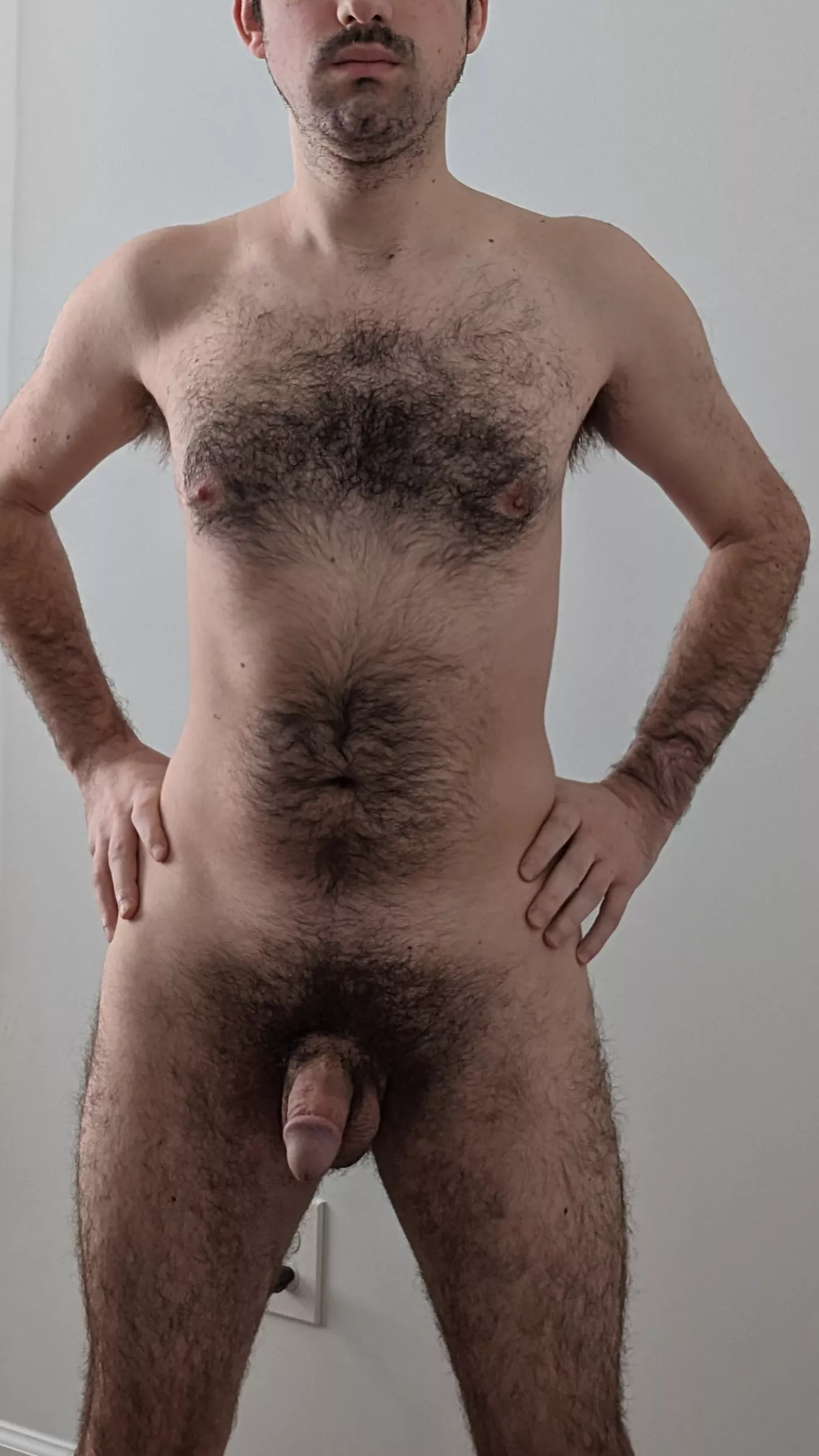 Posing with my soft penis out