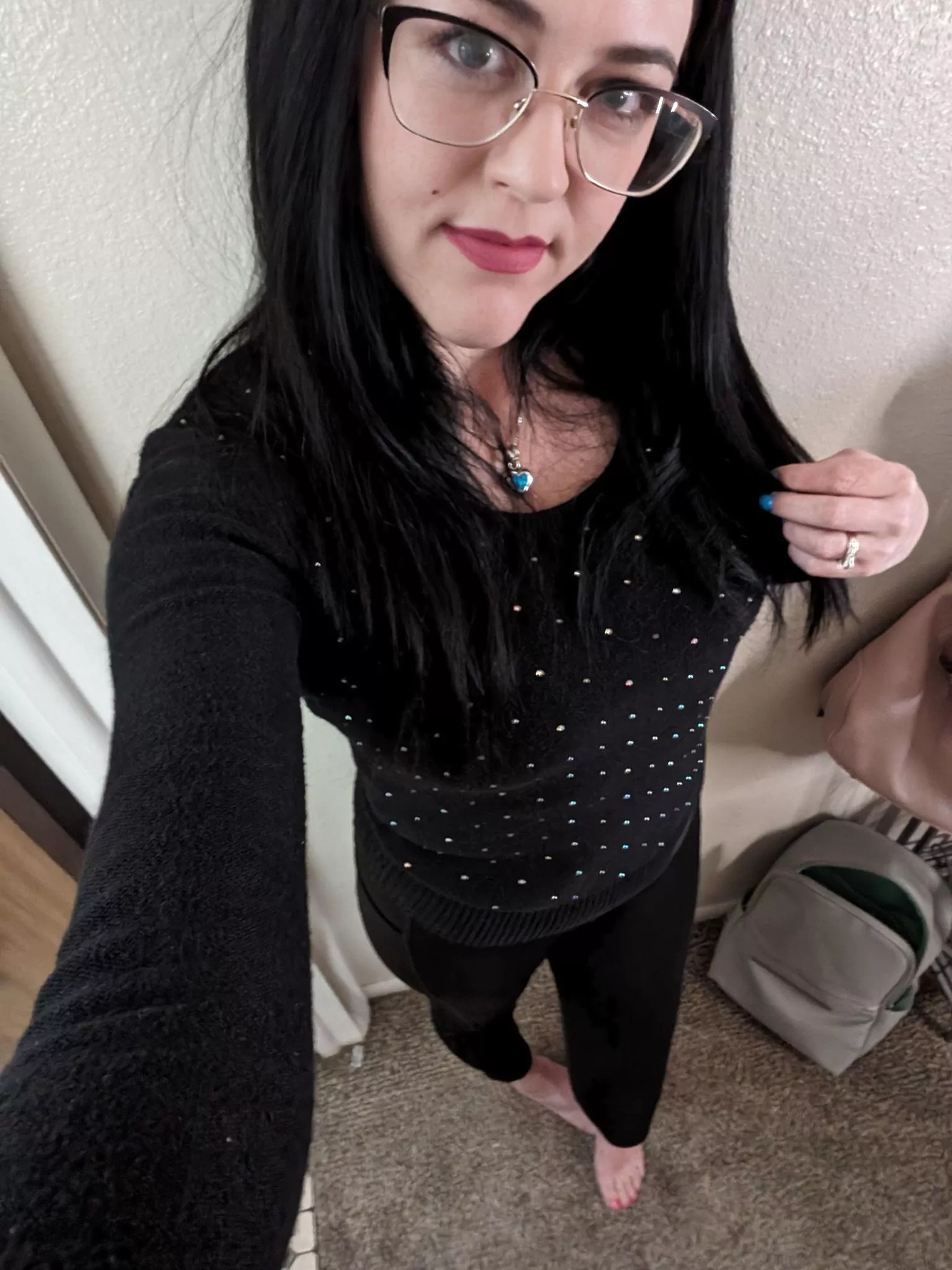 Sexy librarian vibes.