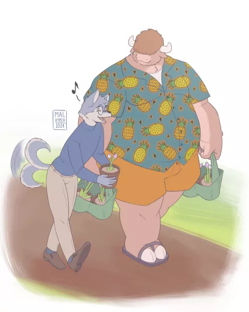 Shopping 🌷 Art by me. Opinions?