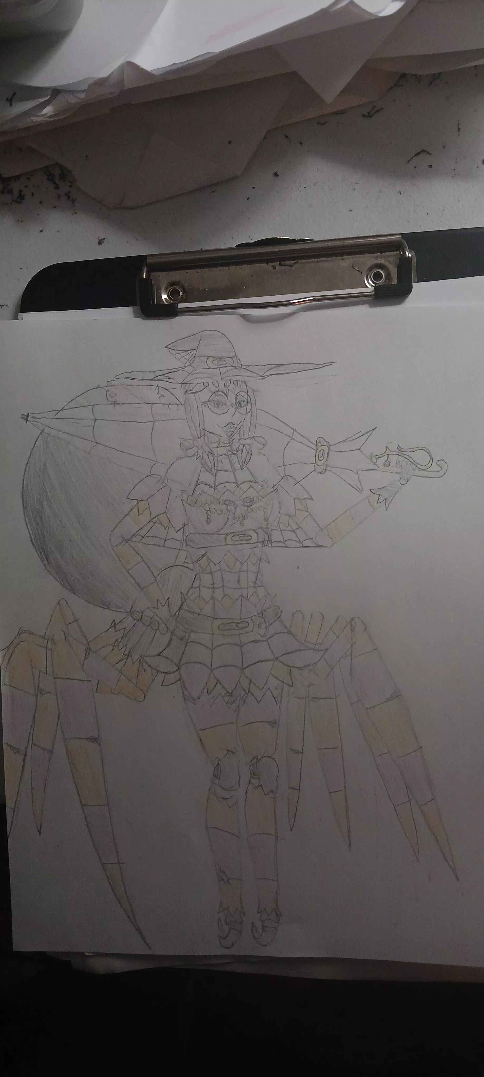 Spider witch Miss Olivia Spindle (source: me)