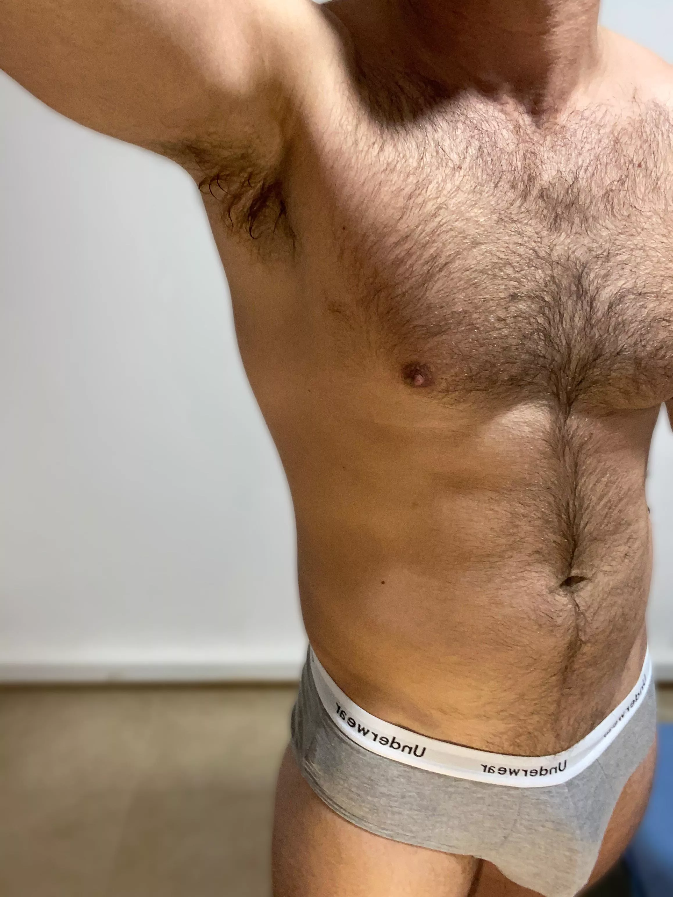 Sweaty after a good workout, wanna sniff ?