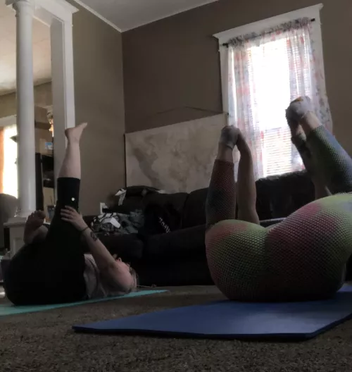 This pose is called happy baby 😂 