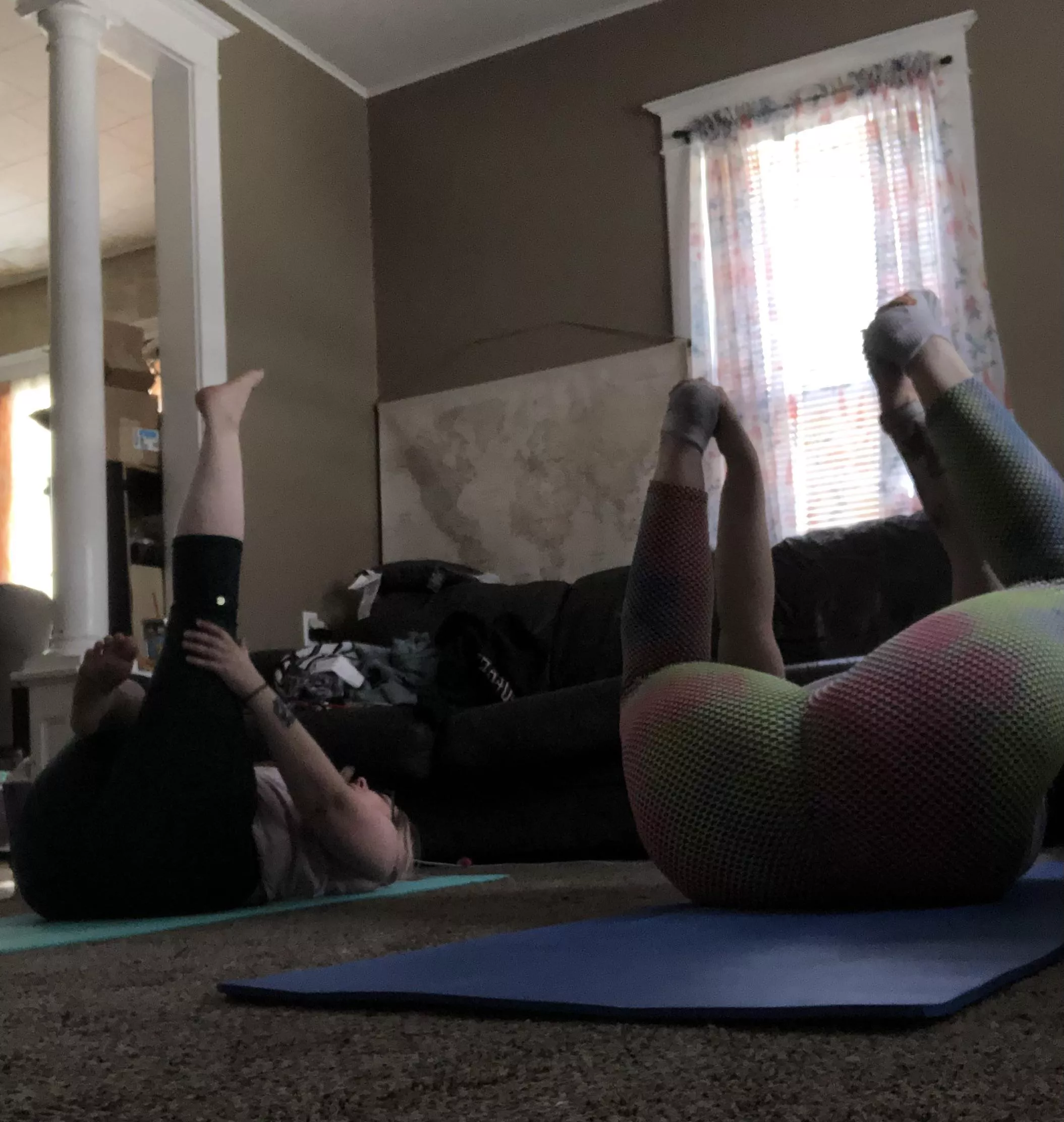 This pose is called happy baby 😂 