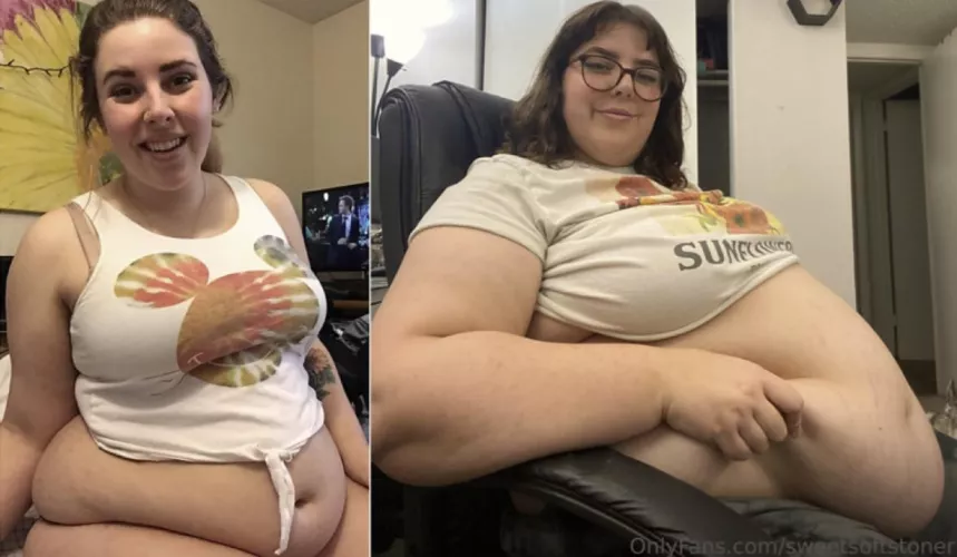Ugh I love how fat I’ve gotten. Can’t wait too see how much more I can push myself to get even bigger :,) 